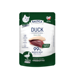 Karma mokra dla kota Baltica w saszetce 100g kurczak z kaczką.
