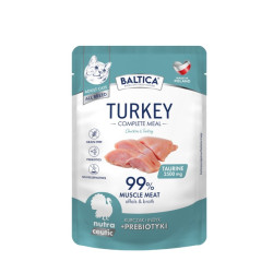 Karma mokra dla kotów dorosłych kurczak z indykiem saszetka 100g