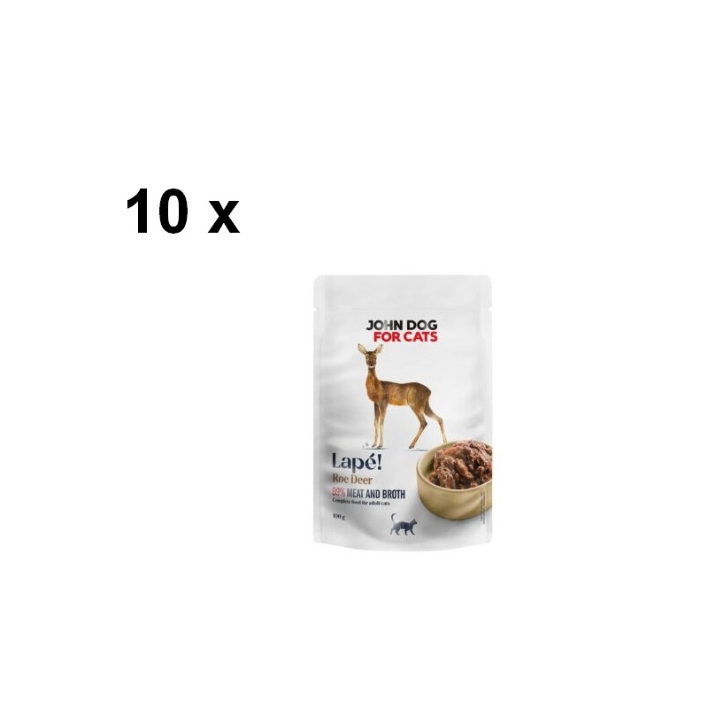 Zestaw mokrej karmy dla kotów z niskim fosforem sarna 10 x 100g
