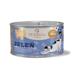 Karma mokra dla kotów, mono z jelenia Perroland 185g