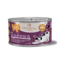 Perroland karma monobiałkowa z mięsa kaczki, niski fosfor, karma dla kotów dorosłych 185g