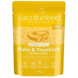 Karma dla kotów dorosłych Catz Finefood kurczak z tuńczykiem 85g